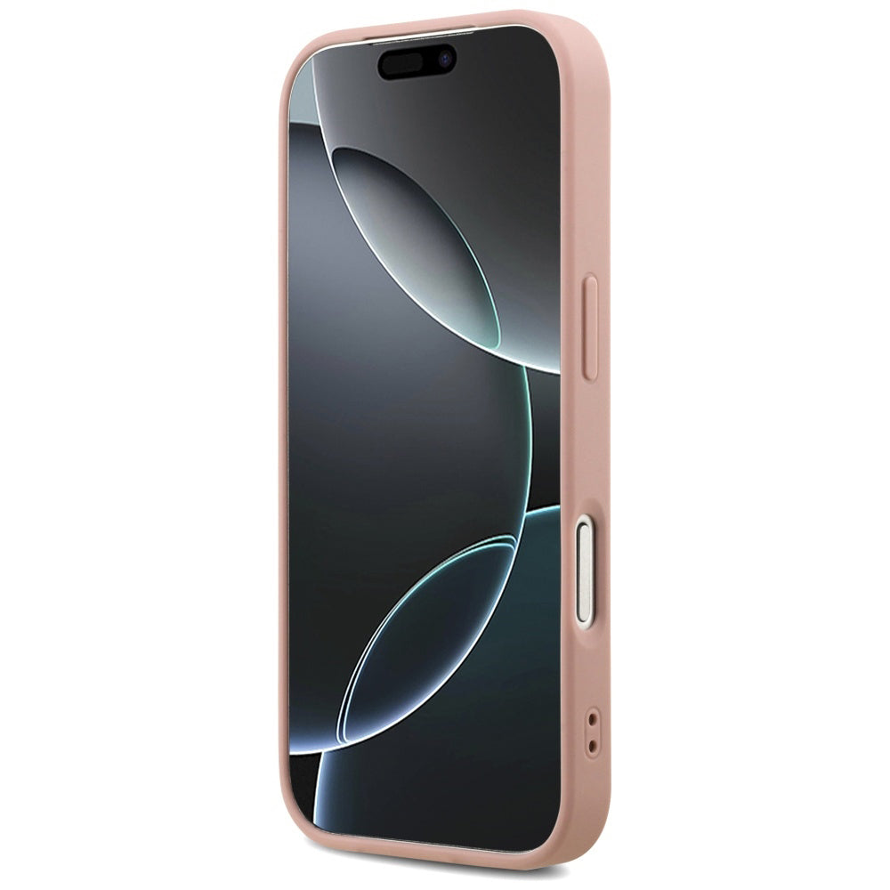 Tok Apple iPhone 17 Pro-hoz, Guess, Fixed Glitter Big 4G, Rózsaszín