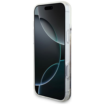 Tok a Apple iPhone 17 Pro-hoz, Guess, Liquid Glitter Charms, Arany