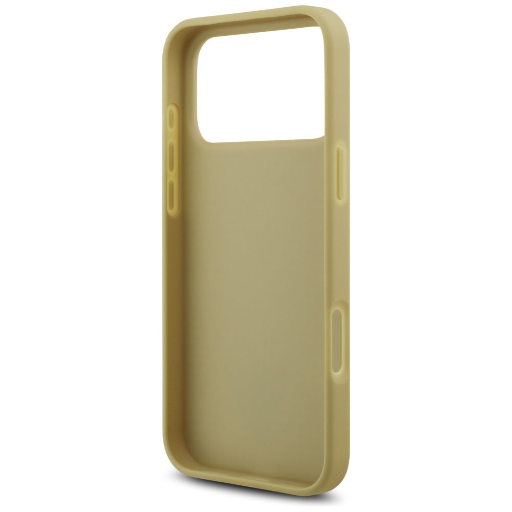 Tok Apple iPhone 17 Pro-hoz, Guess, Rhinestone Triangle Logo, Arany