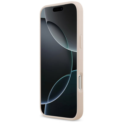 Tok Apple iPhone 17 Pro Max-hoz, Guess, 4G Grained Big and Classic Logo, Rózsaszín