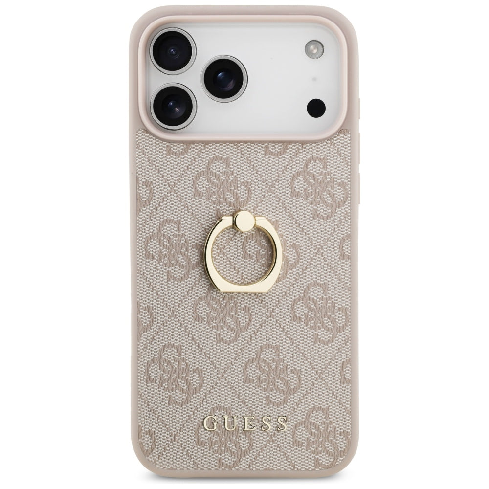 Tok Apple iPhone 17 Pro Max-hoz, Guess, 4G Ring Stand, Barna