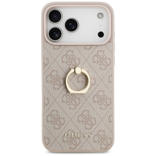 Tok Apple iPhone 17 Pro Max-hoz, Guess, 4G Ring Stand, Barna