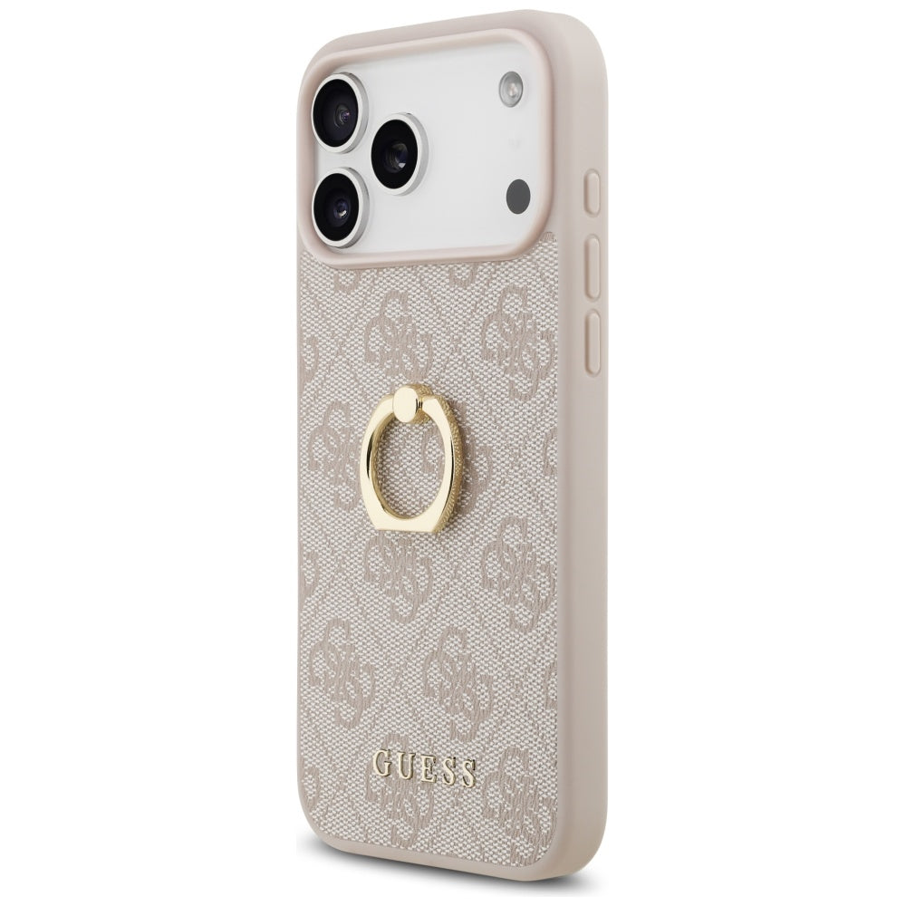 Tok Apple iPhone 17 Pro Max-hoz, Guess, 4G Ring Stand, Barna