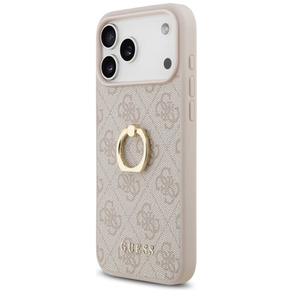 Tok Apple iPhone 17 Pro Max-hoz, Guess, 4G Ring Stand, Barna