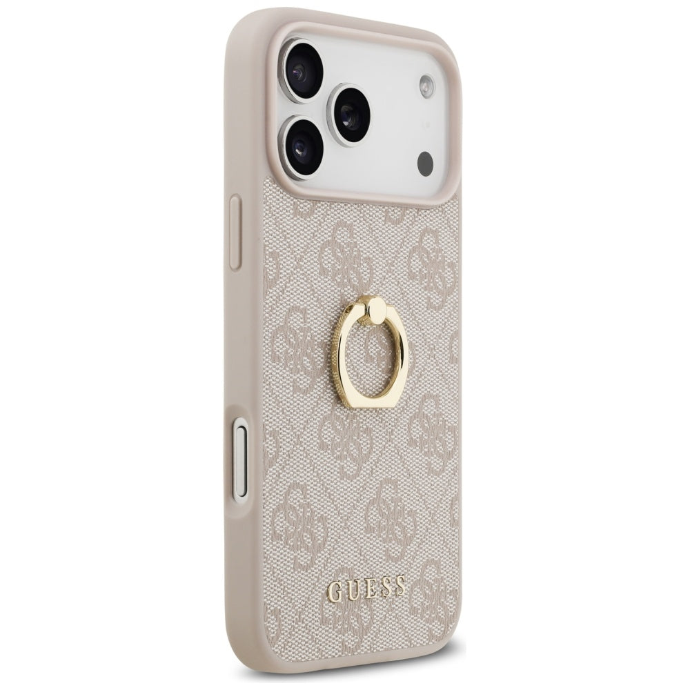 Tok Apple iPhone 17 Pro Max-hoz, Guess, 4G Ring Stand, Barna