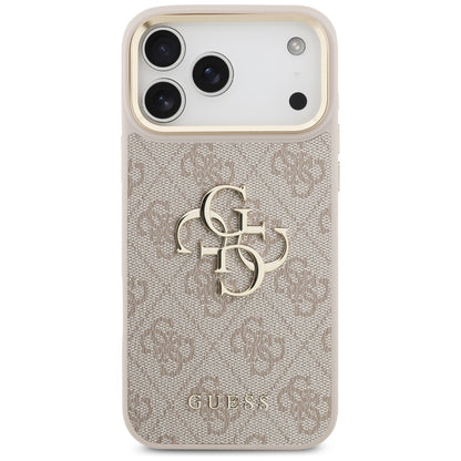 Tok Apple iPhone 17 Pro Max-hoz, Guess, Big 4G Classic Logo with Big Strap, Rózsaszín