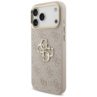 Tok Apple iPhone 17 Pro Max-hoz, Guess, Big 4G Classic Logo with Big Strap, Rózsaszín