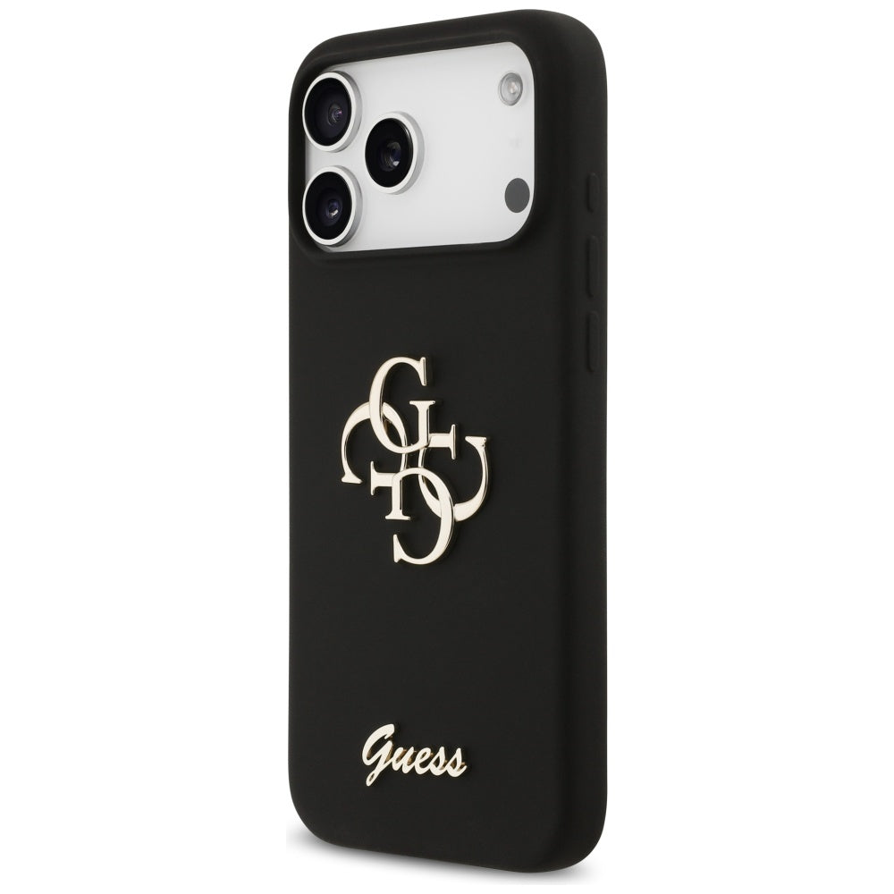 Tok a Apple iPhone 17 Pro Max-hoz, Guess, Big 4G Script, Fekete