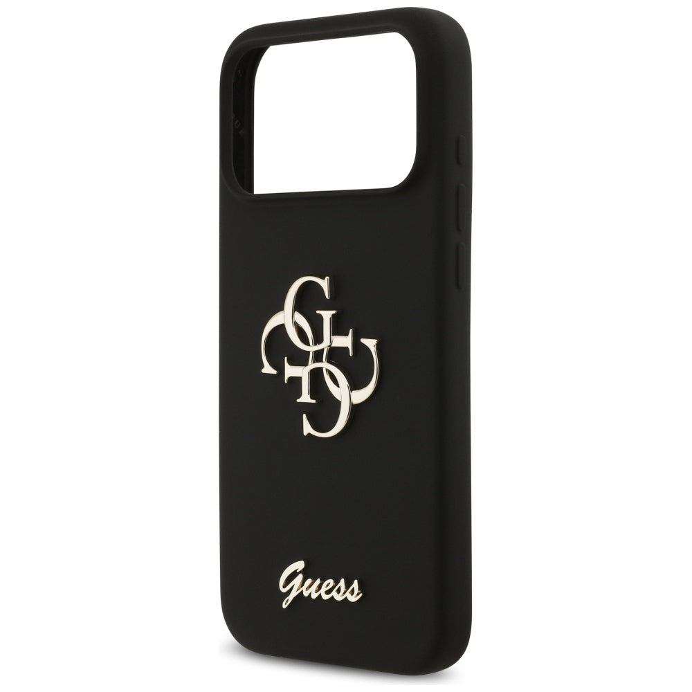 Tok a Apple iPhone 17 Pro Max-hoz, Guess, Big 4G Script, Fekete