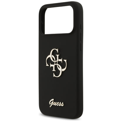 Tok a Apple iPhone 17 Pro Max-hoz, Guess, Big 4G Script, Fekete