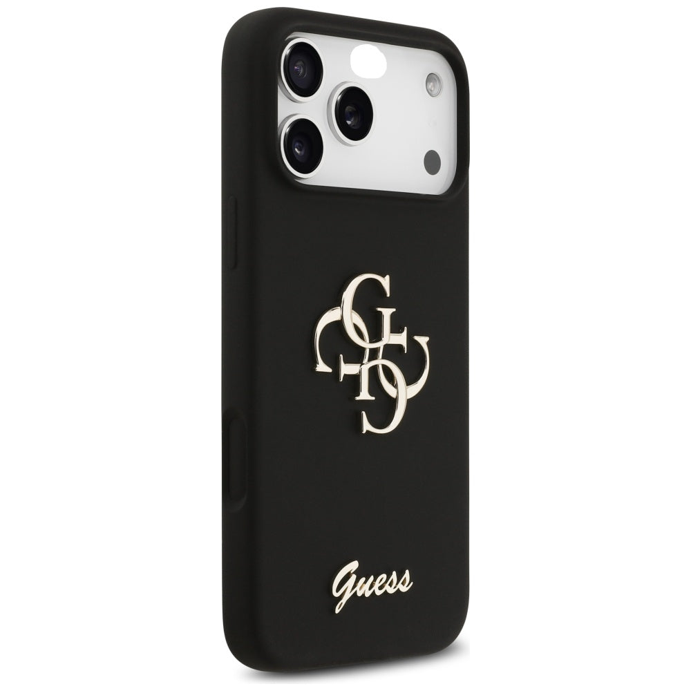 Tok a Apple iPhone 17 Pro Max-hoz, Guess, Big 4G Script, Fekete