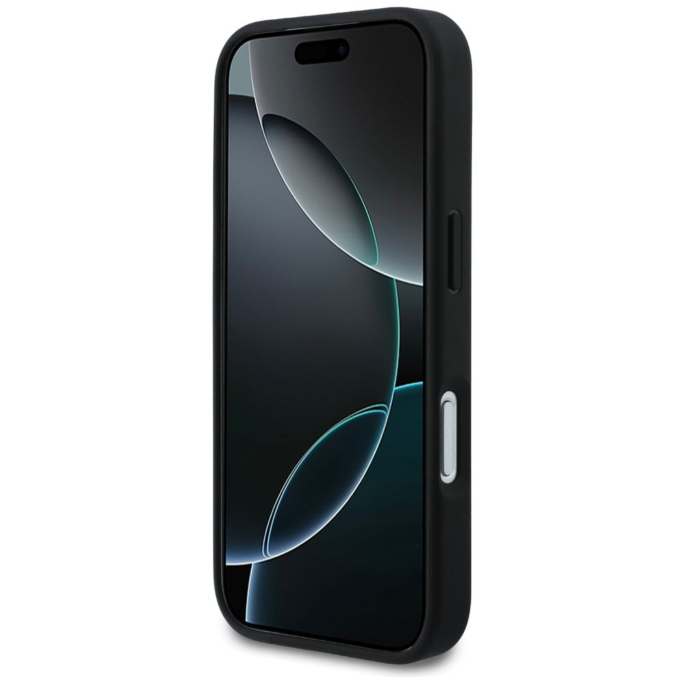 Tok Apple iPhone 17 Pro Max-hoz, Karl Lagerfeld, Rhinestone Karl & Choupette Pins, Fekete