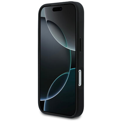 Tok Apple iPhone 17 Pro Max-hoz, Karl Lagerfeld, Rhinestone Karl & Choupette Pins, Fekete