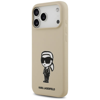 Tok a Apple iPhone 17 Pro Max-hoz, Karl Lagerfeld, Sketch and Logo Karl, Barna