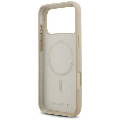 Tok a Apple iPhone 17 Pro Max-hoz, Karl Lagerfeld, Sketch and Logo Karl, Barna