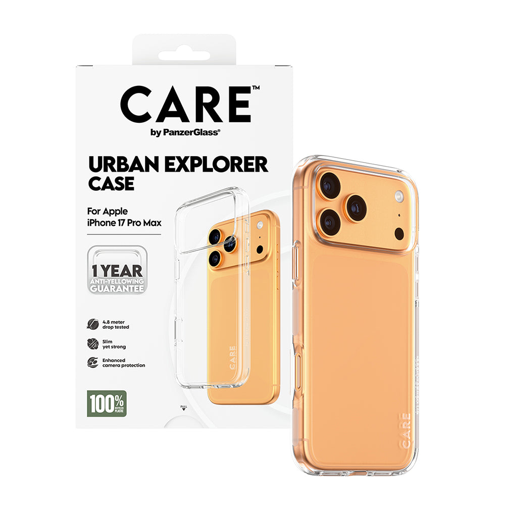 Tok az Apple iPhone 17 Pro Max-hoz, PanzerGlass, Care Urban Explorer, Átlátszó