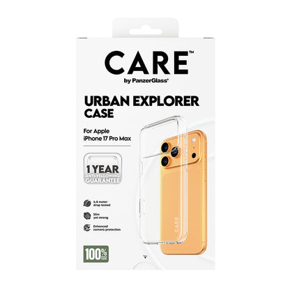 Tok az Apple iPhone 17 Pro Max-hoz, PanzerGlass, Care Urban Explorer, Átlátszó