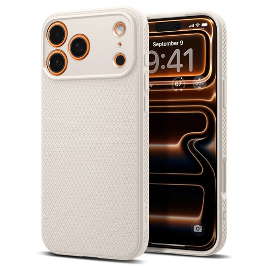 Tok a Apple iPhone 17 Pro Max-hoz, Spigen, Liquid Air, Bézs