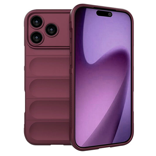 Tok Apple iPhone 17 Pro Max-hoz, Techsuit, Magic Shield, Cseresznyepiros