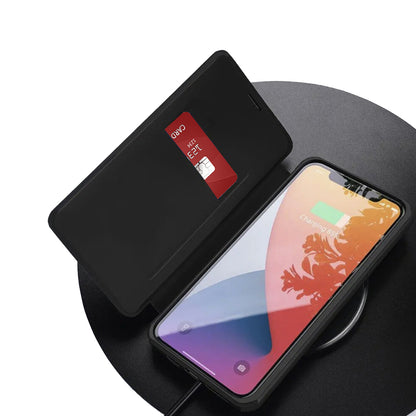 Tok Apple iPhone 17 Pro Max-hoz, Techsuit, Magskin Book, Fekete