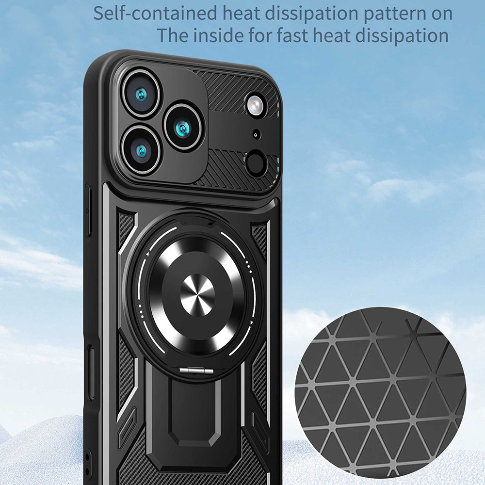 Tok Apple iPhone 17 Pro Max-hoz, Techsuit, RuggedCam, Szürke