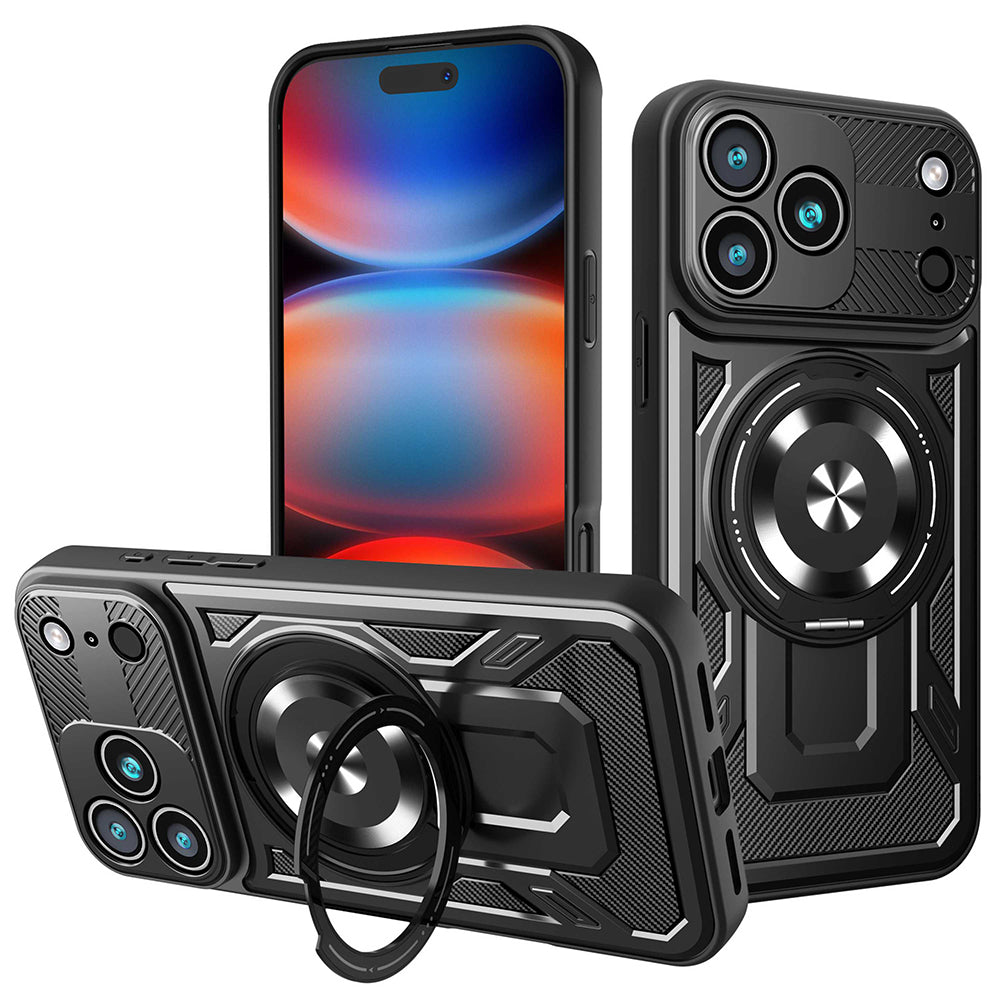 Tok Apple iPhone 17 Pro Max-hoz, Techsuit, RuggedCam, Fekete