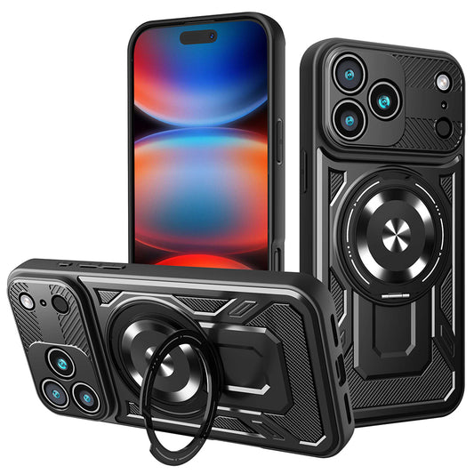 Tok Apple iPhone 17 Pro Max-hoz, Techsuit, RuggedCam, Fekete