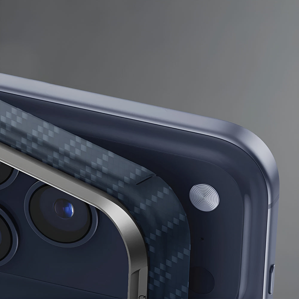 MagSafe tok Apple iPhone 17 Pro Max-hoz, UNIQ, Keva MagClick, Tengerészkék