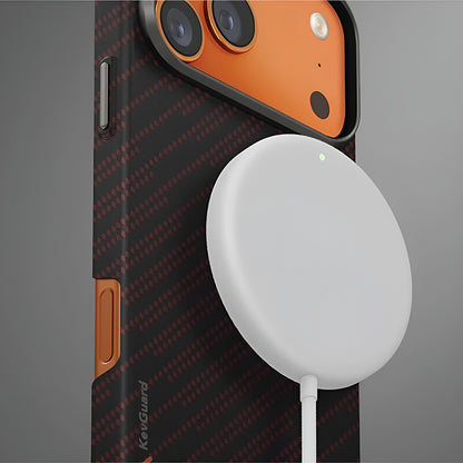 MagSafe Case for Apple iPhone 17 Pro Max, UNIQ, Keva MagClick, Black Red