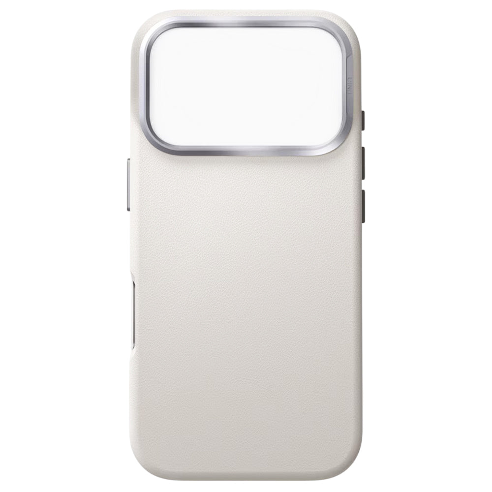 Tok Apple iPhone 17 Pro Max-hoz, UNIQ, Lyden Leatherette, Szürke