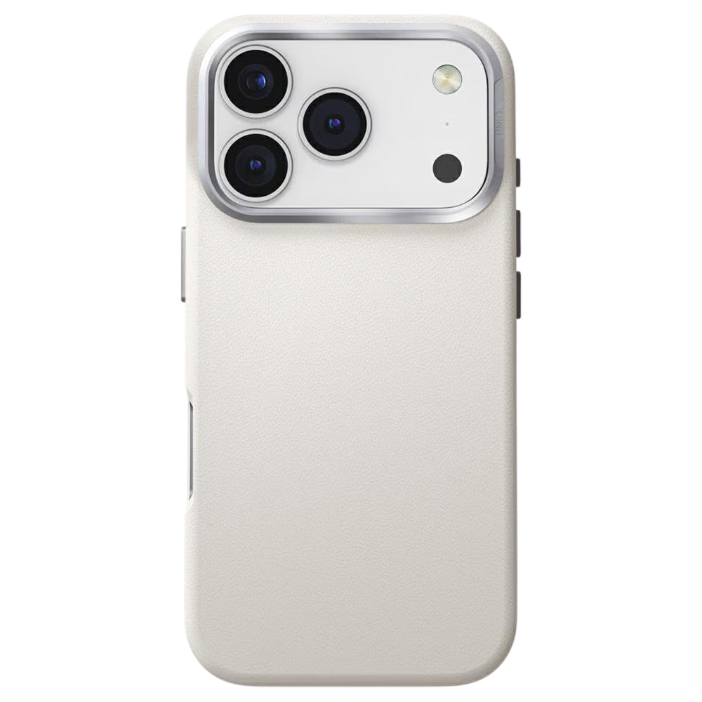 Tok Apple iPhone 17 Pro Max-hoz, UNIQ, Lyden Leatherette, Szürke