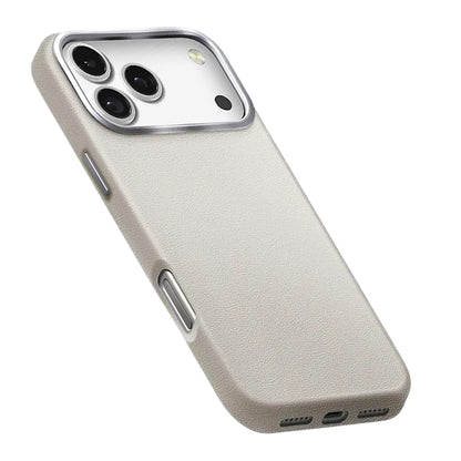 Tok Apple iPhone 17 Pro Max-hoz, UNIQ, Lyden Leatherette, Szürke