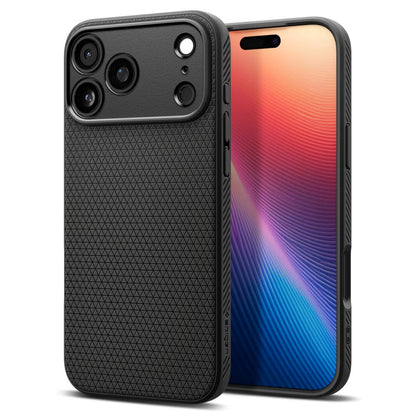 Tok a Apple iPhone 17 Pro-hoz, Spigen, Liquid Air, Matt Fekete
