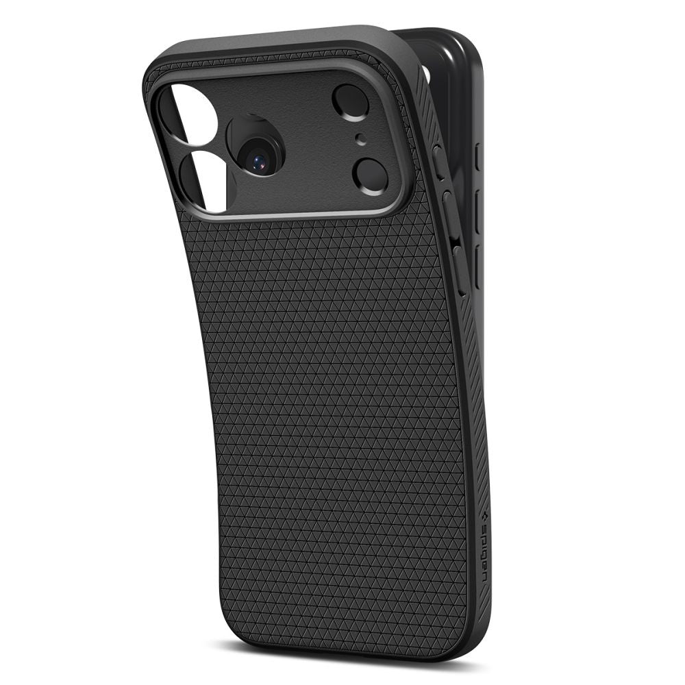 Tok a Apple iPhone 17 Pro-hoz, Spigen, Liquid Air, Matt Fekete