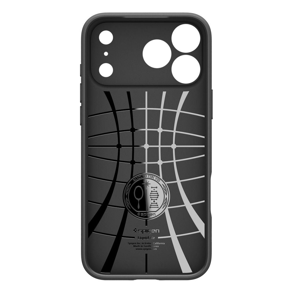 Tok a Apple iPhone 17 Pro-hoz, Spigen, Liquid Air, Matt Fekete