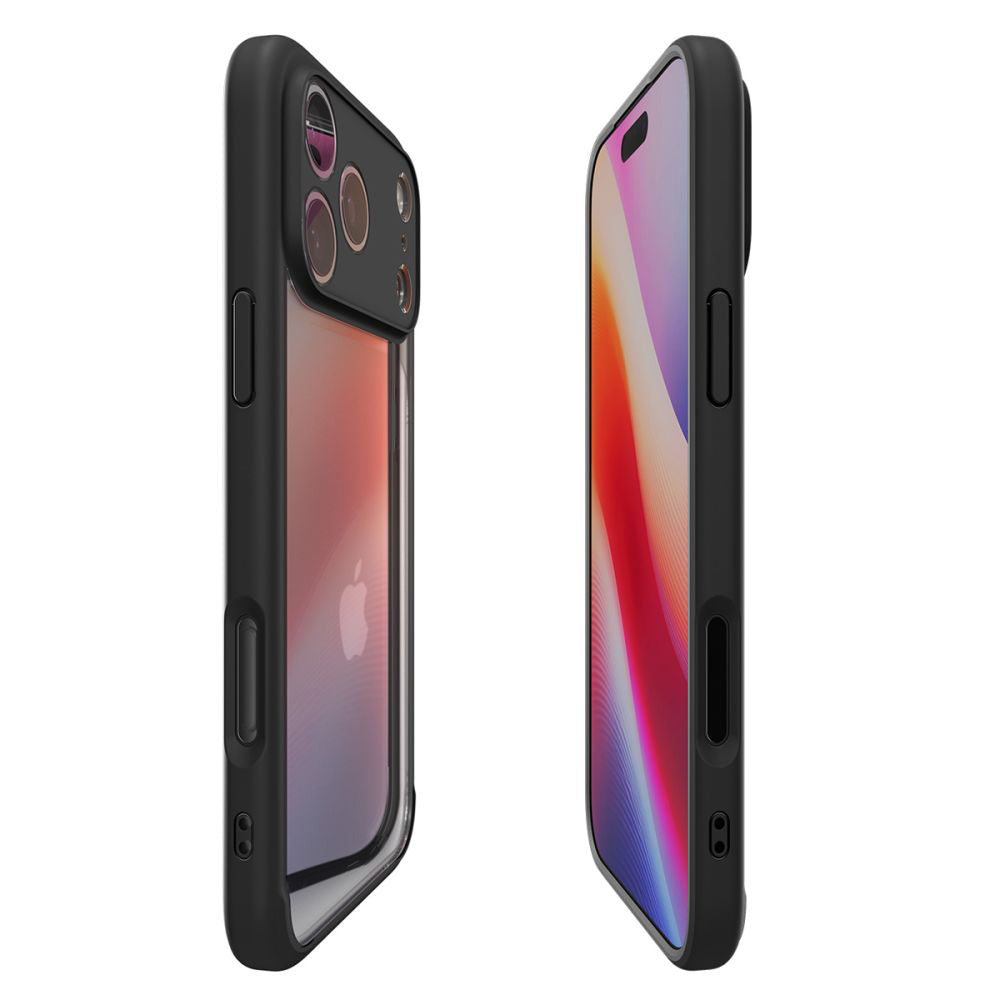 Tok a Apple iPhone 17 Pro-hoz, Spigen, Ultra Hybrid, Matt Fekete
