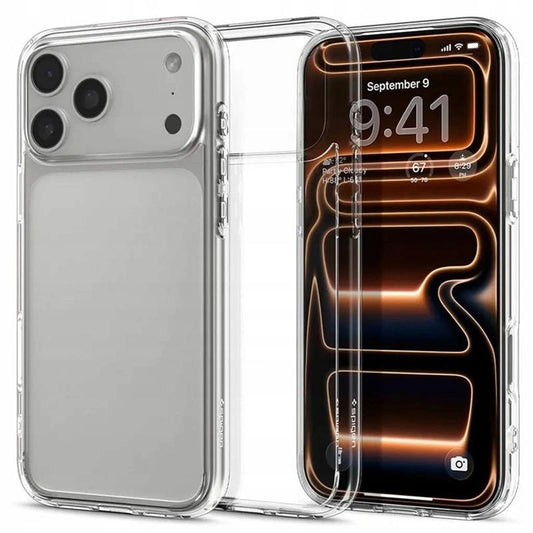 Tok Apple iPhone 17 Pro-hoz, Spigen, Ultra Hybrid, Átlátszó