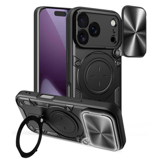 Tok Apple iPhone 17 Pro-hoz, Techsuit, CamGuard Pro, Fekete