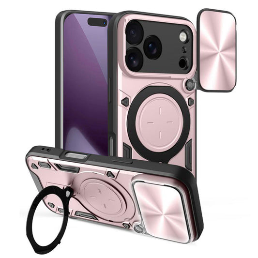 Tok Apple iPhone 17 Pro-hoz, Techsuit, CamGuard Pro, Arany Rózsaszín