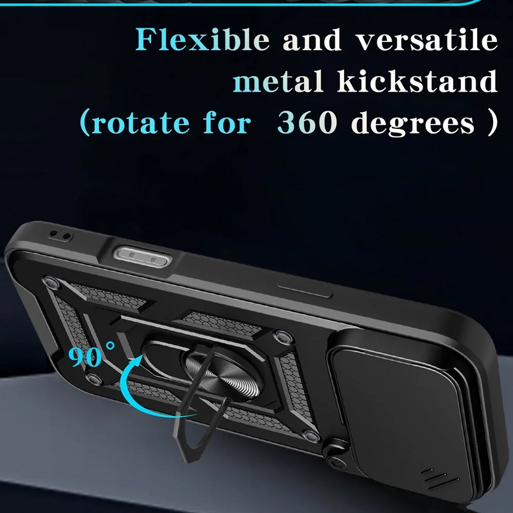 Tok Apple iPhone 17 Pro-hoz, Techsuit, CamShield, Fekete