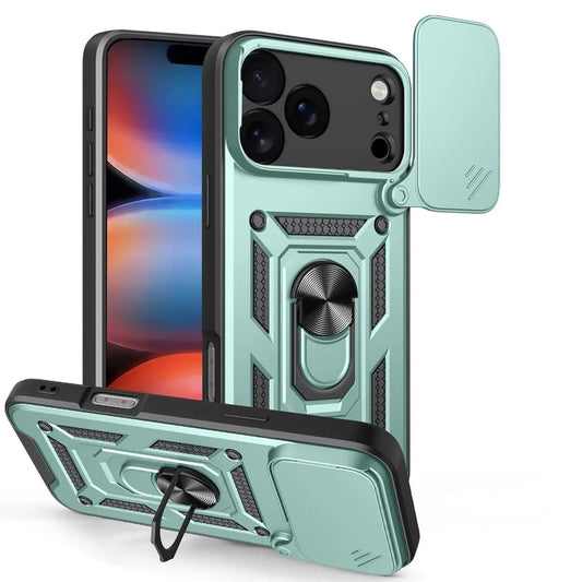 Tok Apple iPhone 17 Pro-hoz, Techsuit, CamShield, Zöld