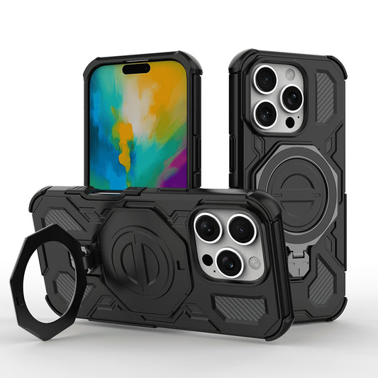 Tok Apple iPhone 17 Pro-hoz, Techsuit, Carbon Shield Pro, Fekete