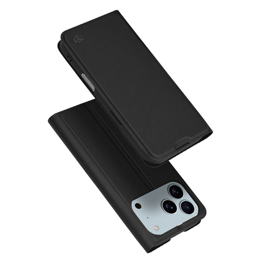 Tok Apple iPhone 17 Pro-hoz, Techsuit, Magskin Book, Fekete