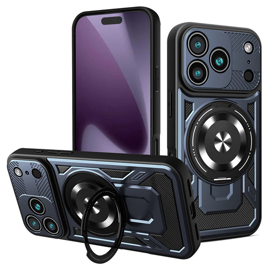 Tok Apple iPhone 17 Pro-hoz, Techsuit, RuggedCam, Kék