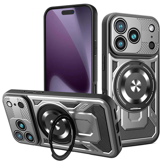 Tok Apple iPhone 17 Pro-hoz, Techsuit, RuggedCam, Szürke