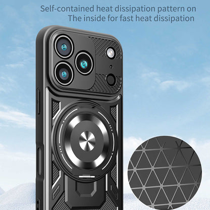 Tok Apple iPhone 17 Pro-hoz, Techsuit, RuggedCam, Fekete
