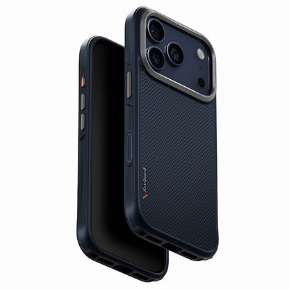MagSafe tok Apple iPhone 17 Pro-hoz, UNIQ, Keva MagClick, Tengerészkék