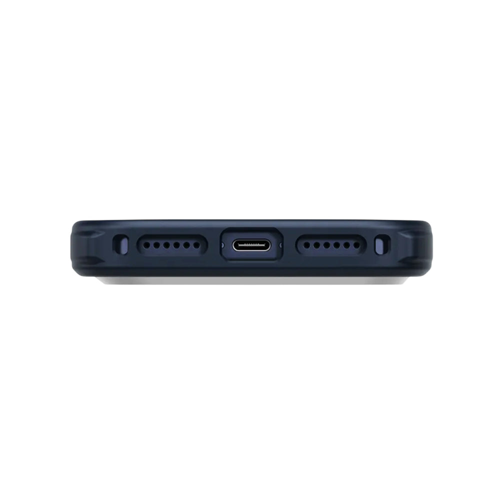 MagSafe tok Apple iPhone 17 Pro-hoz, UNIQ, Keva MagClick, Tengerészkék