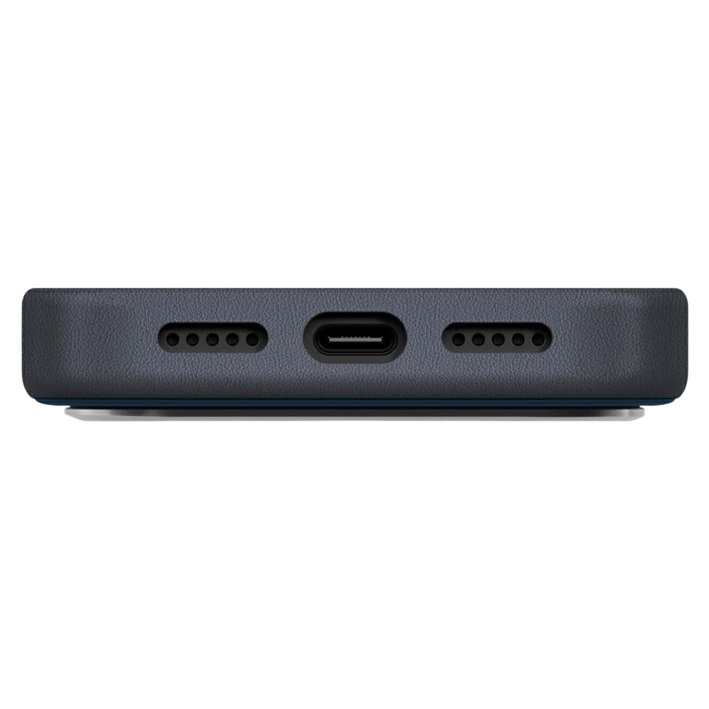 Tok Apple iPhone 17 Pro-hoz, UNIQ, Lyden Leatherette, Fekete-kék