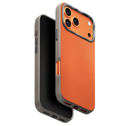 Tok Apple iPhone 17 Pro-hoz, UNIQ, Lyden Leatherette, Bézs Narancs